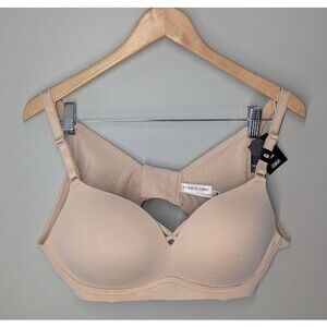 Torrid Curve 360 Back Smoothing $54.50 Push Up Plunge Bra 42B Wire Free Nude